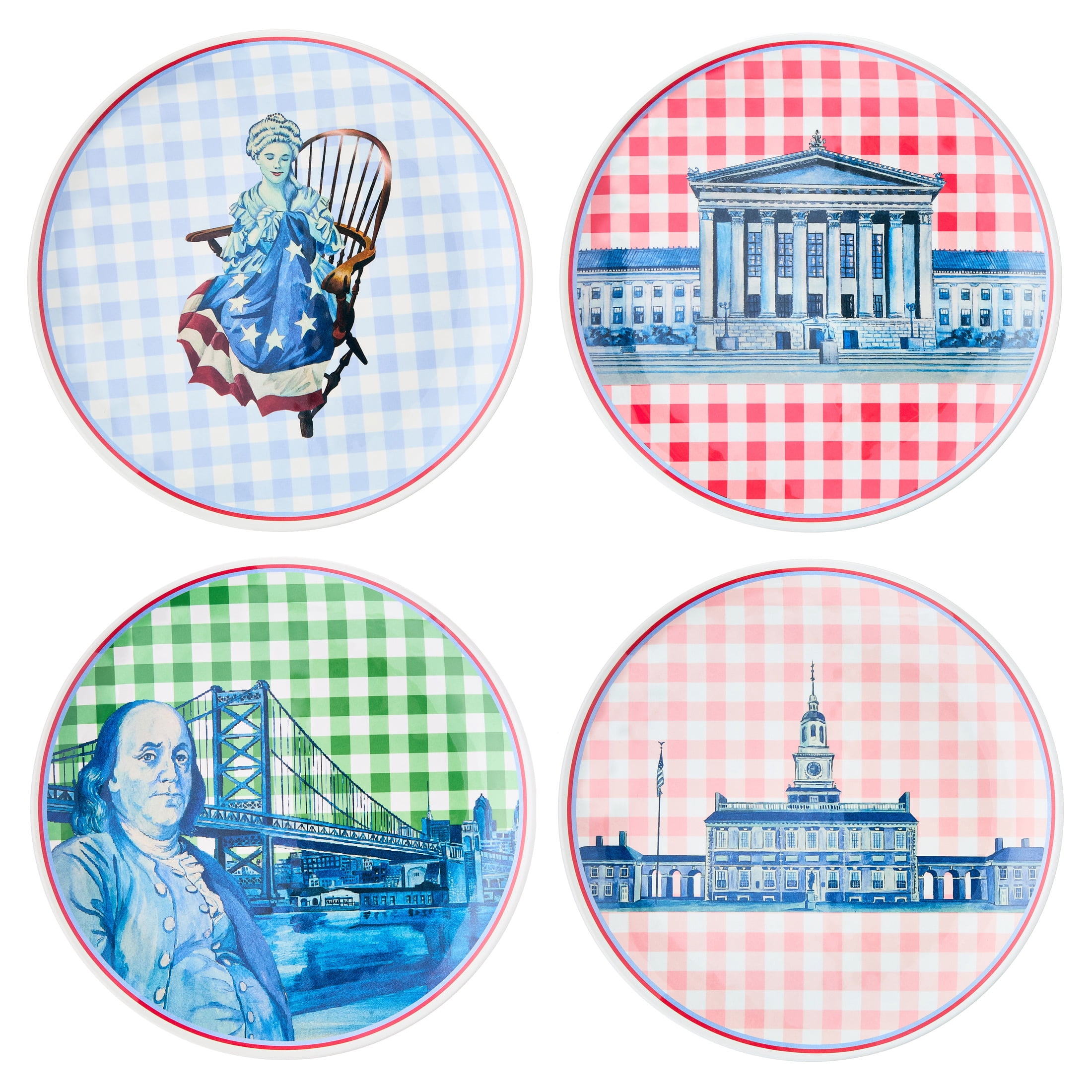 Sheila Bridges Philadelphia Collection Multicolor Gingham 10.85