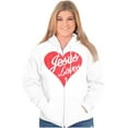 thumbnail image 4 of Jesus Christ Love Christian God Cross Zip Hoodie Sweatshirt Women Brisco Brands S, 4 of 5
