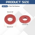 thumbnail image 2 of 220 Pcs Rondelles Plates en Fibre M2 Rondelles Simples 2mm ID 6mm OD 0.8mm Épais, 2 of 6