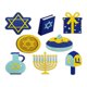 thumbnail image 1 of 8 parches bordados de Hanukkah con forma de estrella de la Menorá para planchar y coser, parche decorativo para reparar ropa, chaquetas, mochilas, pantalones y sombreros., 1 of 7