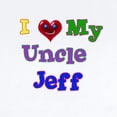 thumbnail image 2 of CafePress - I LOVE MY UNCLE JEFF Infant Bodysuit - Baby Light Bodysuit, Size Newborn - 24 Months, 2 of 4