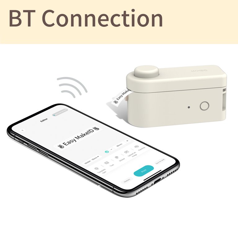 Makeid L1 Étiqueteuse Bluetooth, Imprimante Etiquette Autocollante