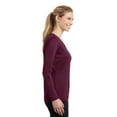 thumbnail image 3 of Sport-Tek Ladies Long Sleeve PosiCharge Competitor Neck Tee-2XL (Maroon), 3 of 6