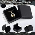 thumbnail image 2 of Lsupdaol 12 Pcs Cardboard Jewelry Gift Boxes Jewelry Boxes Packaging Small Earring Gift Box with Lids for Necklace Ring(Black,2.8 x 2.8 x 1.2 Inch), 2 of 12