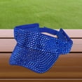 thumbnail image 5 of Bling Rhinestones Sun Visor Hat Sun Protection Hat for Women Men, 5 of 9