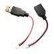 thumbnail image 3 of Cable de conversión USB a Xh2.54 de 2 pines, 2 piezas, conexión segura, reemplazo estable, kit de reparación de cables de audio macho y hembra., 3 of 8