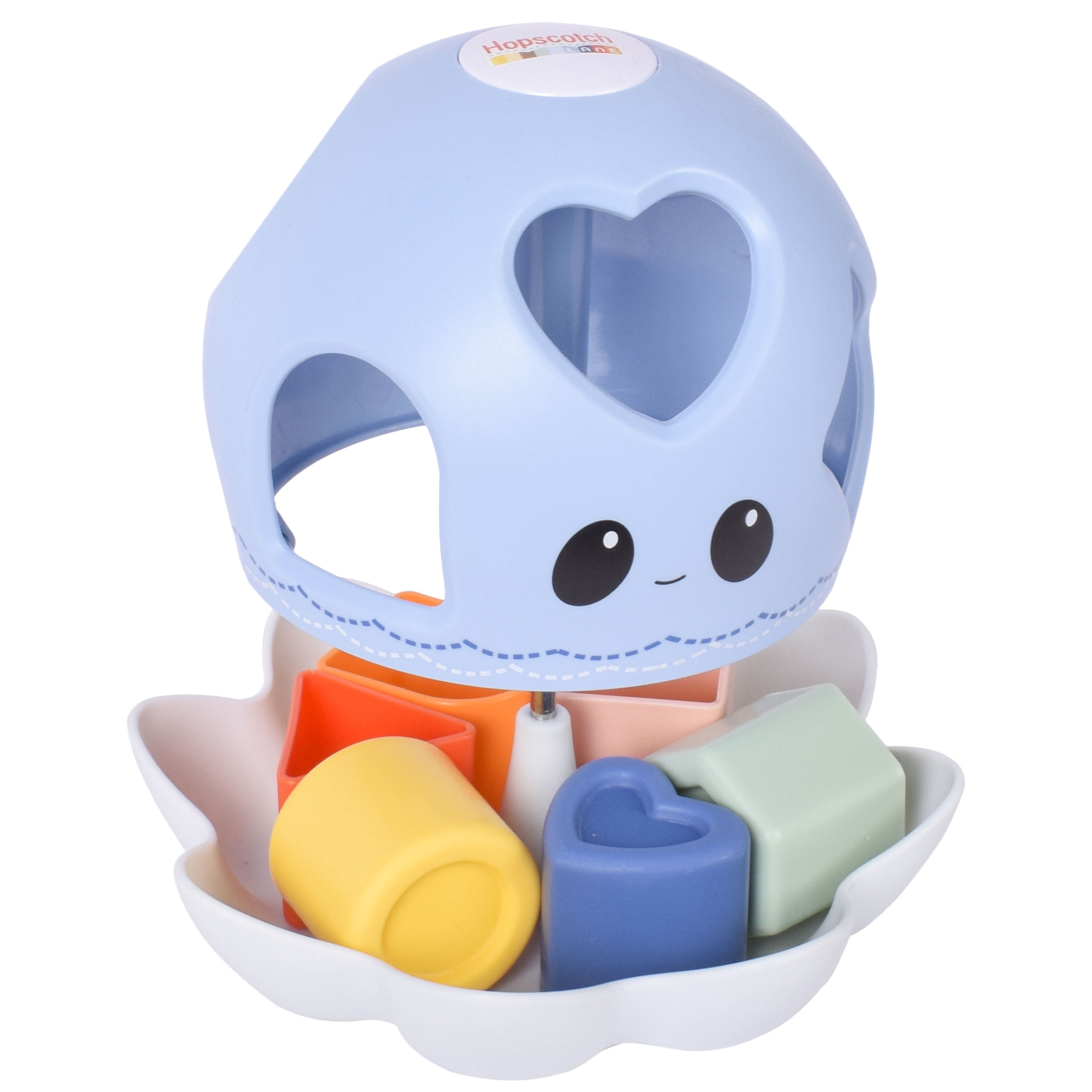 Hopscotch Lane Octotwist - 6 Piece Plastic Shape Sorter Toy for Baby and Toddler Ages 12+ Months
