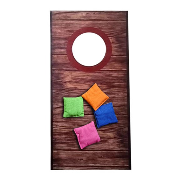 BotaniNest Solid Wood Vintage Cornhole Game Set One 22.8