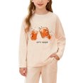 thumbnail image 3 of Jamsmile Toddler Girls Tshirts Autumn Casual Long Sleeve Crewneck Pullover Sweatshirt Soft Comfortable Lounge Tops, 3 of 4