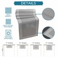 thumbnail image 6 of Grey Retro Greek Key Table Runner 108 Inches Long - Geometric Greece Ancient Rustic Kitchen Dining Burlap Linen Tablerunner for Small/Round/Square/Wedding/Coffee/Dining Table Party Décor 13 x 108, 6 of 8
