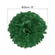 thumbnail image 2 of Uxcell 8" Pompones de Papel de 20 cm para Decoración de Bodas y Fiestas, Paquete de 5 en Verde Oscuro, 2 of 6