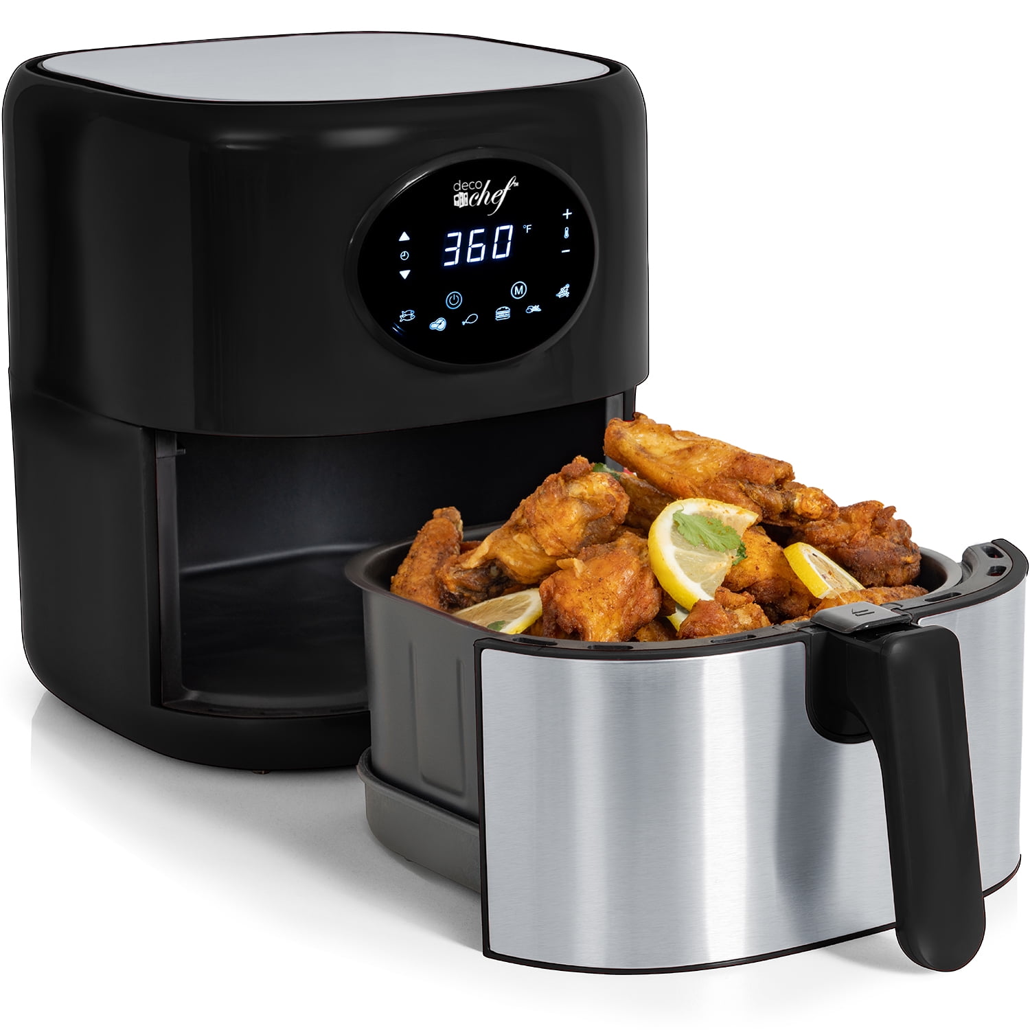 3.5 Liter Capacity w/Dishwasher Safe Parts Simple Chef Air Fryer Air Fryer For Healthy Oil Free Cooking Renewed 