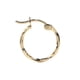 thumbnail image 2 of Arete Arracada De Oro De 14K Diamantada Estilo Torsal 12mm Imperial Jewelry, 2 of 10