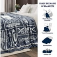 thumbnail image 4 of Denver Football Lover Blanket, Football Fan Style for Boy Gift, Flannel Throw Blanket for Men Travel Sofa Bed Couch 60"x50", 4 of 5