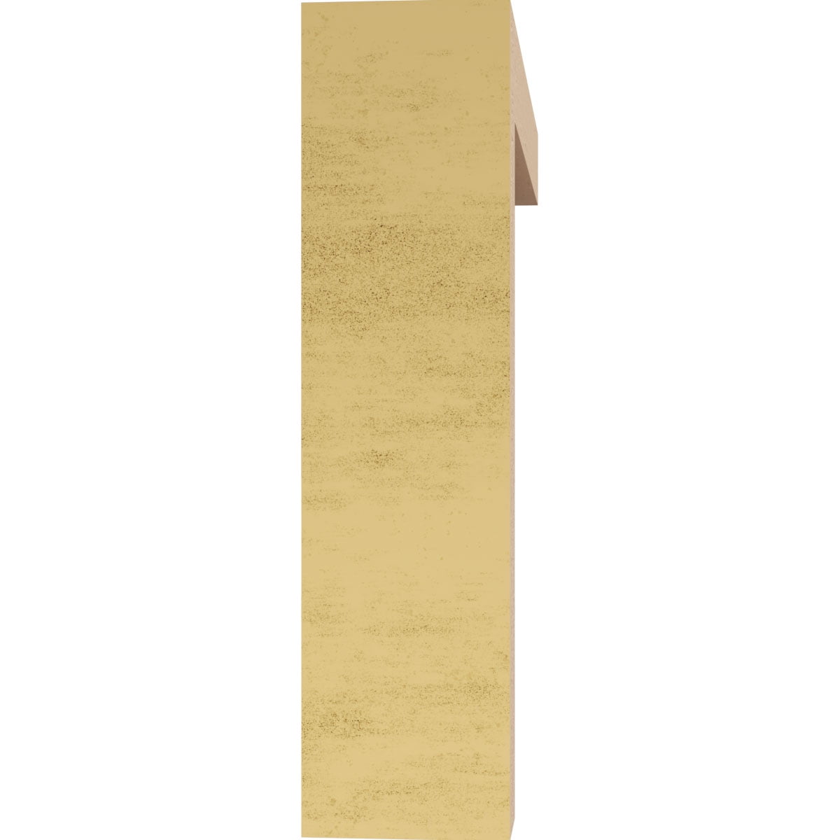 3"W x 12"D x 12"H Thin Emerson Rough Cedar Woodgrain TimberThane Corbel, Primed Tan