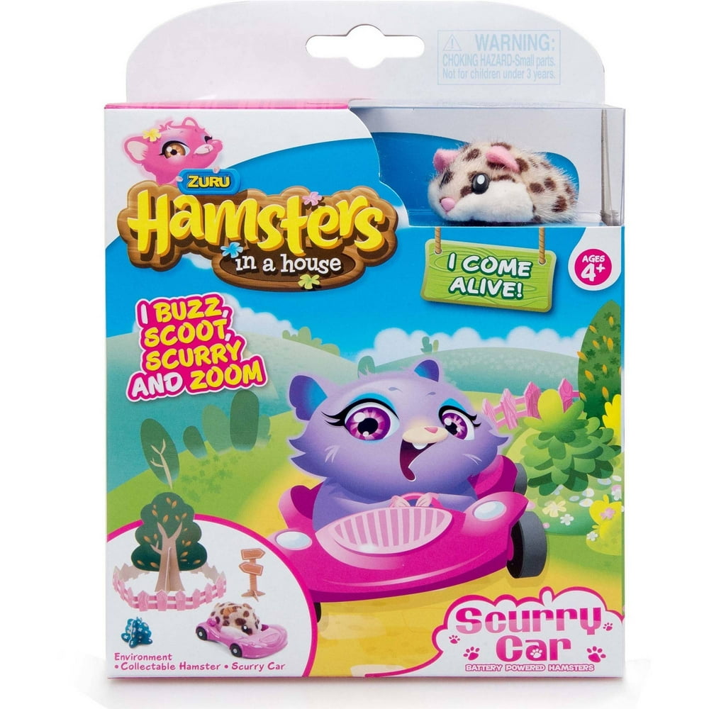 hamsters in a house track set