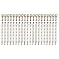 thumbnail image 1 of 20Sets Fold Over Cord Ends, 2.5mm Terminators Crimp Cap Clasp Tips with Lobster Claw Clasps and Extension Chain for Leather DIY Craft Making Necklace Bracelet, Bronze, 1 of 7