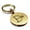 Gold, variant on Stainless Steel Magnesium Alchemy Symbol Round Medallion Keychain Circle Ring