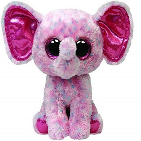 Ty Beanie Boos Buddies Ellie Pink Speckled Elephant Medium Plush