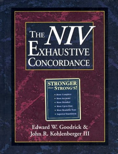 Pre-Owned The NIV Exhaustive Concordance (Hardcover) 0310436907 9780310436904