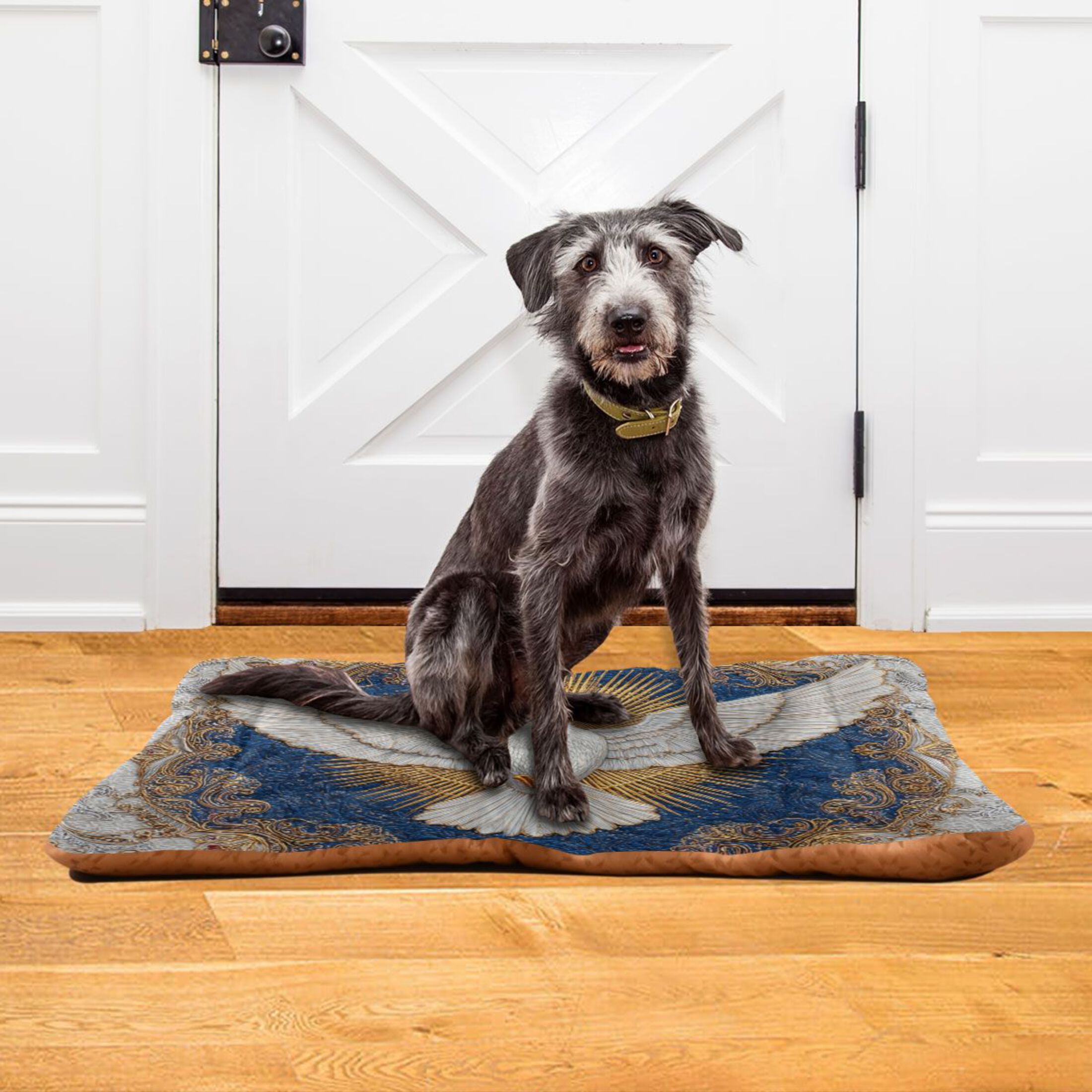 Cozy Mat Pet Bed Indoor Outdoor Warm Soft For Cat Dog Puppy(S/M) Holy Spirit