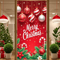 thumbnail image 5 of Decorative Design Merry Christmas Banner Festive Theme Hanging Ornaments Holiday Decoration for Indoor Celebration Party Event, 5 of 9