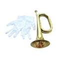 thumbnail image 4 of HILABEE Trumpet, Bugle, Musical Instrument, Brass Instrument, 13-inch, Cavalry Trumpet, for Beginners, Festivals, And Creating An Atmosphere, 4 of 8
