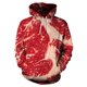 thumbnail image 1 of Sudadera con capucha para hombre y mujer, jersey de manga larga con estampado 3D de comida, ropa de calle Unisex para Halloween, 1 of 4