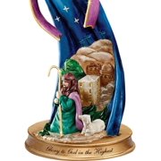 The Bradford Exchange Glory to God in The Highest Nativity Angel Figurine Issue #5 Hand-Sculpted 3D Artwork and Exquisite Hand-Painted Details Renaissance-Inspired Design by T-Kinkade 6-inches