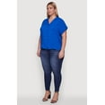 thumbnail image 4 of Womens Plus Size Button Front Shirt, 4 of 5