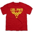 thumbnail image 2 of Wonder Woman Girl Power Yellow Kids T Shirt for Youth Boys and Girls, Red, Large, 2 of 4