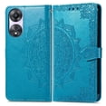 thumbnail image 2 of Case for OPPO A58 5G Exquisite Pattern Shockproof Leather Case Flip Cover Simple Business, 2 of 5