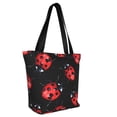 thumbnail image 2 of Fotbe Beautiful Red Ladybug Pattern Beach Tote,Shoulder Handbag,Spacious Tote Bag,Lightweight Travel Bag,Versatile Shopping Bag, 2 of 9