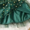 thumbnail image 5 of Gaexia Kids Christmas Outfits Girls,Child Xmas Girls Dresses Party Dance Kids Christmas Dress,Green,5-6 Years, 5 of 7
