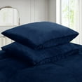 thumbnail image 4 of Soft Micromink Sherpa Comforter Set, 3-Piece Comforter Set – Fluffy Ultra Cozy, Warm, and Plush Reversible Comforter with 2 Pillowcase, Queen/King Size, 4 of 6