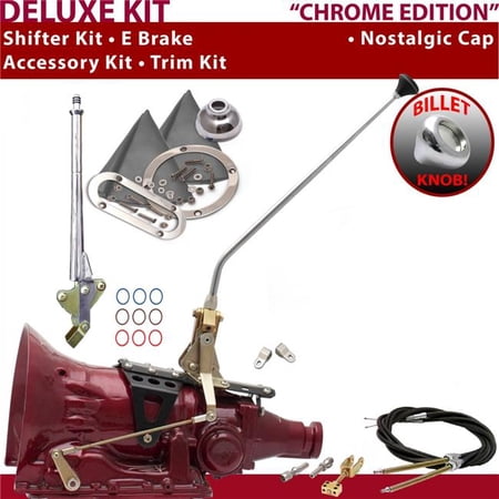 American Shifter C6 Shifter Kit Chrome 16 in. E Brake Cable Clevis Trim Kit for F2293