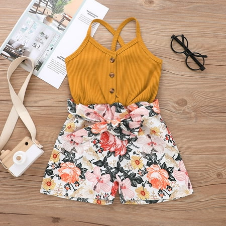 

PatPat Baby / Toddler Girl Bowknot Floral Jumpsuit