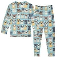 thumbnail image 2 of joogoo Doodle Animal Dog Pajamas Set Long Sleeve Soft Cotton Sleepwear 2 Piece 24M, 2 of 7