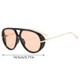 thumbnail image 2 of Gafas de sol oversize de moda y gafas de sol retro grandes y redondas tipo shield. Gafas retro, 2 of 2