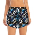 thumbnail image 4 of Lsque Football Printed Women's Running Shorts with Liner Pockets,Elastic Quick Dry Workout Athletic Gym Yoga Shorts,Womens High Waist Shorts-X-Large, 4 of 9