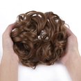 thumbnail image 4 of Chignons Pièce de Cheveux Extensions de Cheveux Synthétiques Chouchous Chignon pour Femmes Filles (Brun Rougeâtre Clair-#78, Gros Chignon Désordonné), 4 of 7