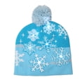thumbnail image 1 of Niños Adultos Luz LED Navidad Hombres Árbol Copo de nieve Sombrero Lámparas de colores Luminoso Gorra de regalos de Navidad Noticed JR0873-03, 1 of 4