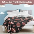 thumbnail image 5 of Personalized Soccer Blanket with Name, Custom Name Throw Blankets Soft Football Sports Red Bed Blankets Customized Name Gifts for Kids Teens Adults Toddler Boys Girls Player Teams, 5 of 6