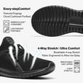 thumbnail image 2 of ALEADER Womens Tennis Shoes,Energycloud Comfort Slip On Fashion Sneakers Slip On Tennis Shoes,ALL Black,Size 7, 2 of 5
