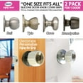 thumbnail image 4 of Enjoy Cover 2 Pack Silicone Door Knob Grips, Universal Size, Nonslip, White, 2 Piece, 4 of 5
