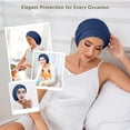 thumbnail image 6 of Mulberry Silk Bonnet for Sleeping Women, 22 Momme 100% Silk Lining Hair Wrap for Sleep, Adjustable Night Cap Slouchy Beanie Hat for Curly Hair(1Pcs,Pink), 6 of 8