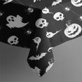 thumbnail image 4 of Black Halloween Ghost Pumpkin Pattern Rectangle Tablecloth 60"x102",Waterproof Polyester Rectangle Table Cloth, Wipeable Spillproof Polyester Tablecloth for Dining, Camping, Indoor and Outdoor, 4 of 6