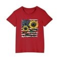 thumbnail image 5 of Ugoldhm Boys 4th of July Cotton Tees Star Spangled Summer Shirts Size 3-10 Relaxed Fit Crew Neck Patriotic Tops, 5 of 6