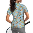 thumbnail image 2 of Whosucclay Hamster Orange Pattern Quick Dry Golf Polo Tops for Tennis Outdoor Travel, Lightweight Polo Shirts Elastic Polyester Tennis Shirts Size XX-Large, 2 of 10