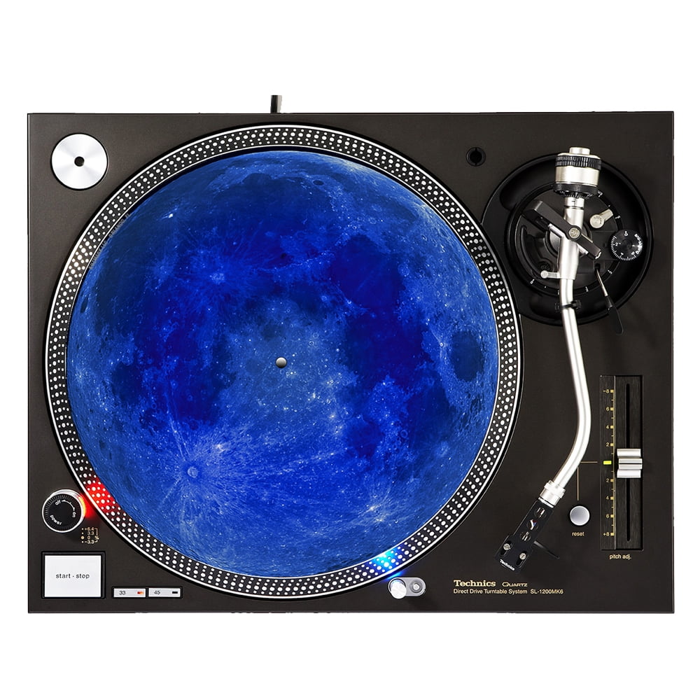 KuzmarK™ 12" DJ Turntable Slipmat Blue Moon